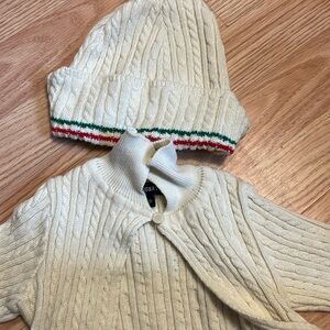 HBC baby sweater with hat